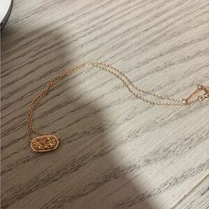 Kendra Scott Rose Gold Necklace and Matching Ring . Selling as a set